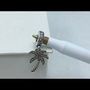 Gorgeous Pandora Sparkling Palm Tree Charm. New!